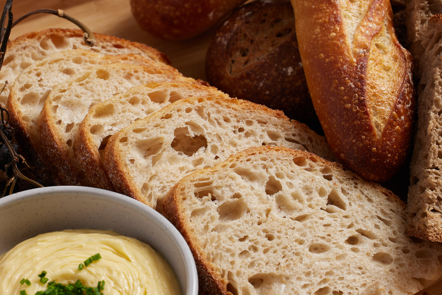 Selections of Sourdough Platter with Miso butter