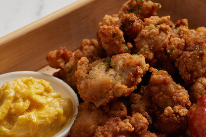 Boneless Crispy Fried Chicken with Golden Kimchi