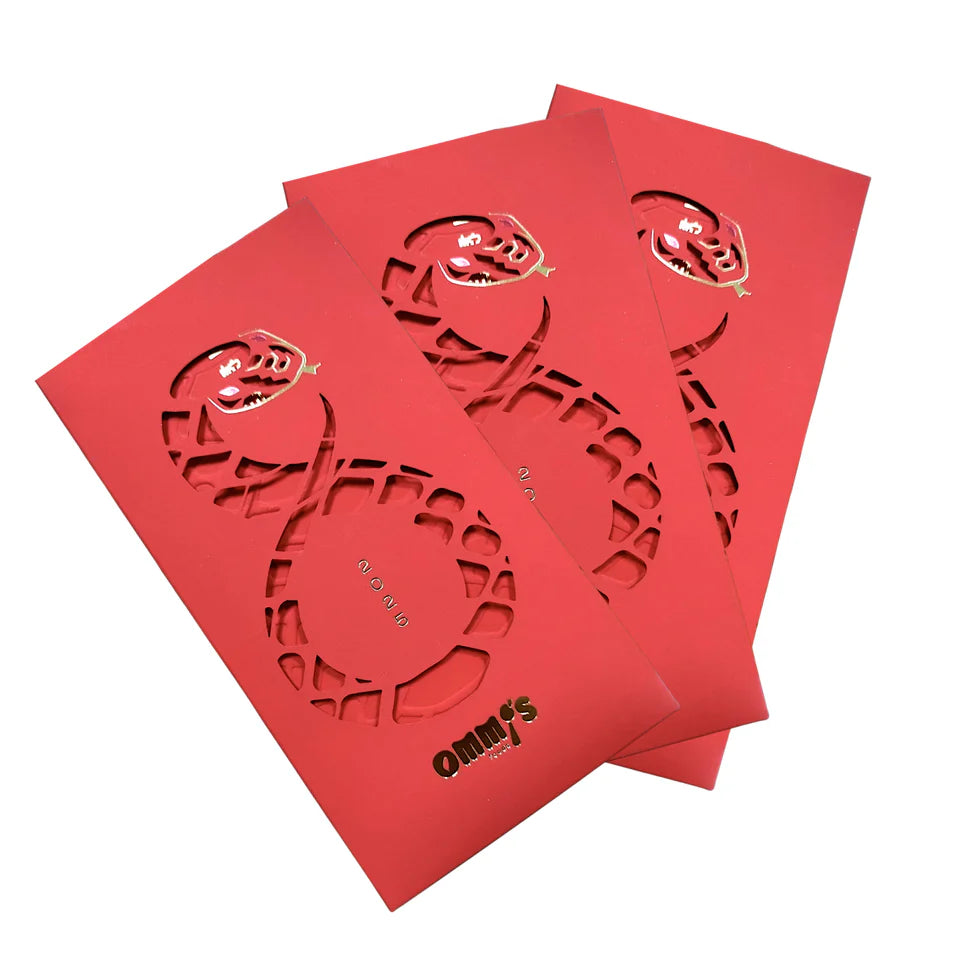 Year of Snake Culinary Wishes Red Envelope Set (5Pack)| 蛇迎盛世過年紅包袋 (五入組)