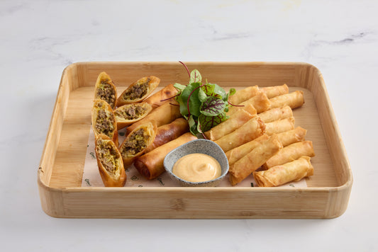 Crispy Spring Rolls with Dipping Sauce