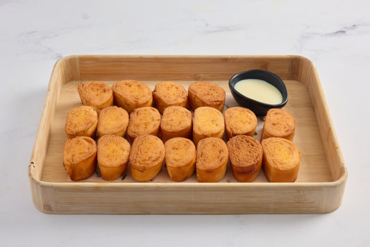 Fried Bun with Condensed Milk